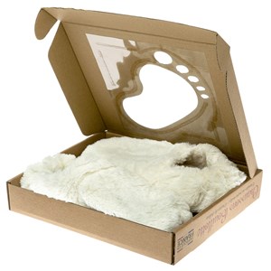 Chaussons chauffants beiges