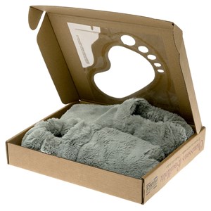 Chaussons chauffants gris