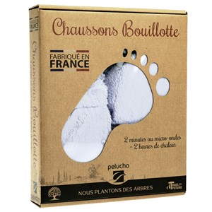 Chaussons chauffants lavande