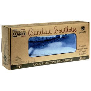 Bouillotte tour de cou bleu roi
