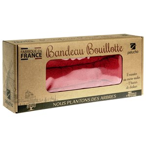 Bouillotte tour de cou bordeaux