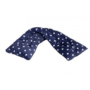 Bouillotte tour de cou bleu à pois