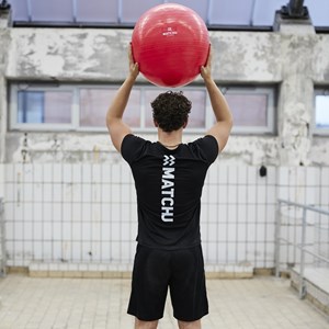 Fitness ball 55cm rouge