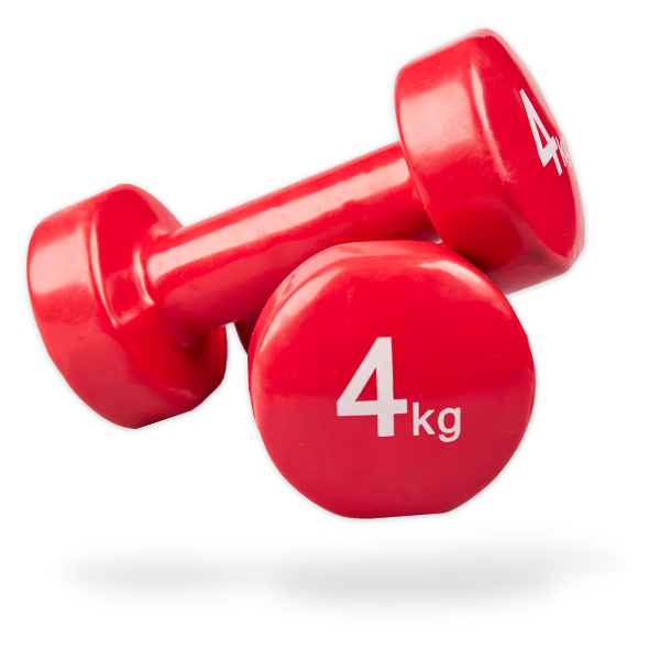 Halteres en vinyle 4 kg