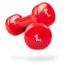 Halteres en vinyle 1 kg