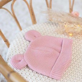 Bonnet en maille avec des petites oreill