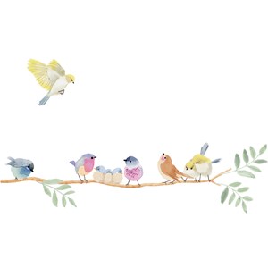 Stickers easy oiseaux (30 x 30 cm)