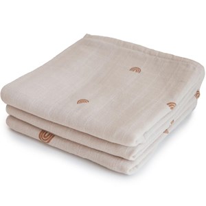 Lot de 3 langes en coton bio