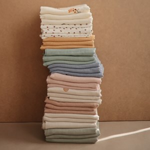 Lot de 3 langes en coton bio