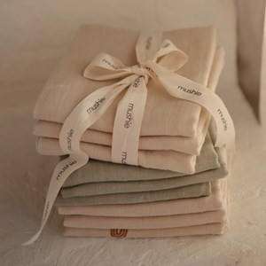 Lot de 3 langes en coton bio