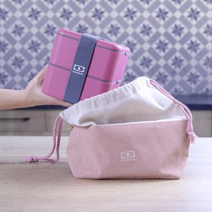 Sac repas large rose