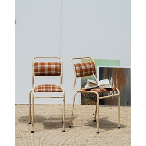 Paire de chaises en métal n°364