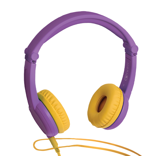 Lunii - casque audio violet - compatible avec ma fabrique à histoires - pour