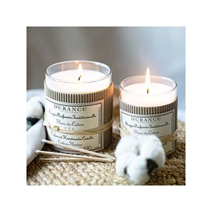 Grande bougie fleur de coton