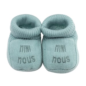 Chaussons naissance - mini nous vert 0 1
