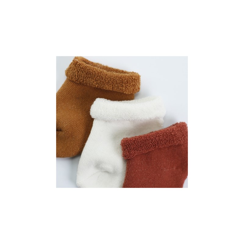 Chaussettes naissance terracotta 0 6 moi