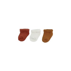 Chaussettes naissance terracotta 0 6 moi