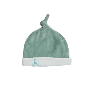 Bonnet de naissance brodé vert 1 3 mois