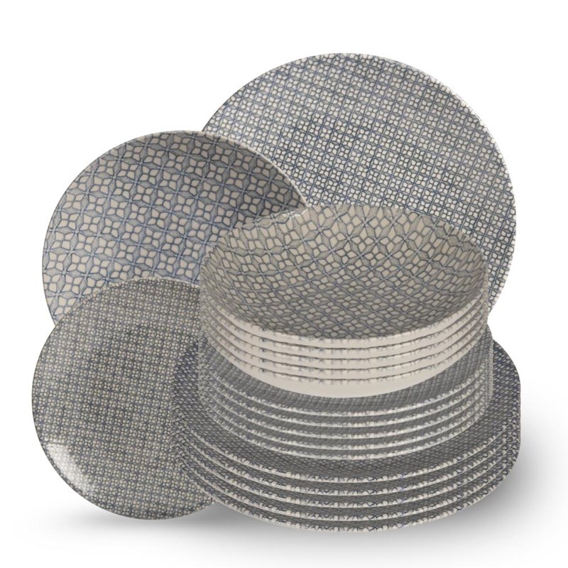 Lot d'assiettes 18 pièces japan