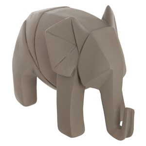 Éléphant origami spirit gris