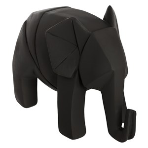 Éléphant origami spirit noir