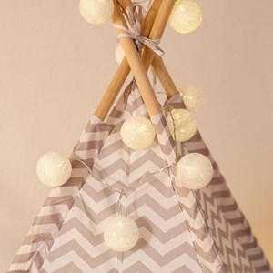 Guirlande lumineuse blanche 10 boules le