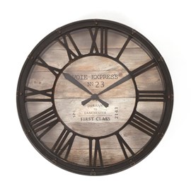 Pendule vintage ø39 x 7,7 cm d'épaisseur