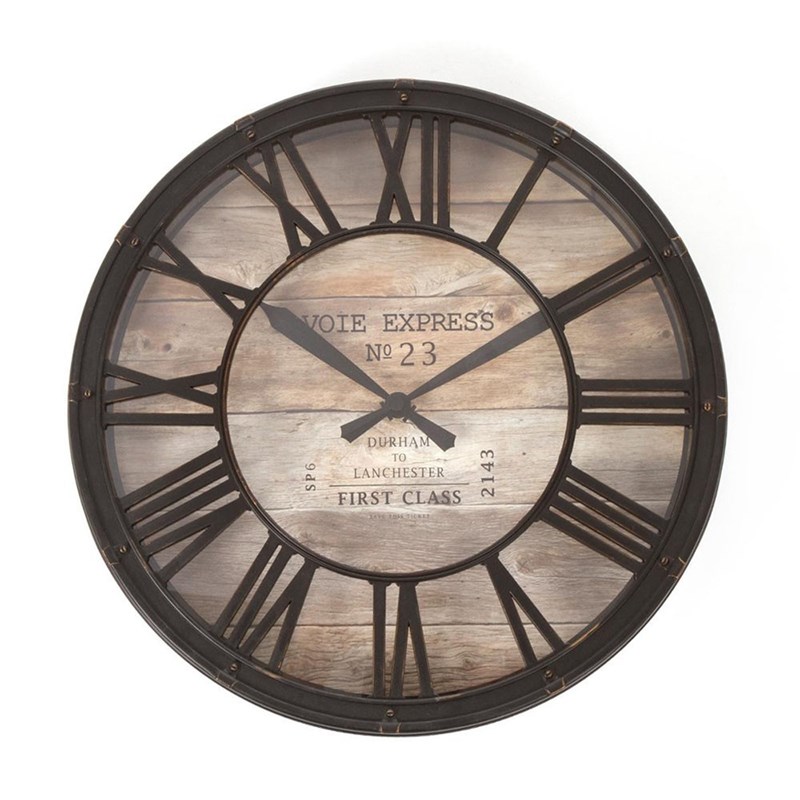 Pendule vintage ø39 x 7,7 cm d'épaisseur