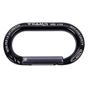 Mousqueton porte-clés camp ekto noir