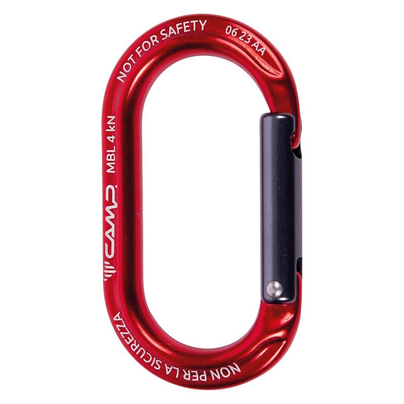 Mousqueton porte-clés camp ekto rouge