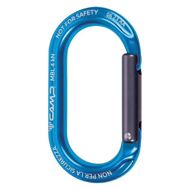 Mousqueton porte-clés camp ekto bleu