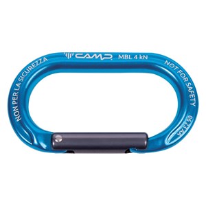 Mousqueton porte-clés camp ekto bleu