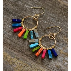 Boucles d'oreilles ouverture des chakras