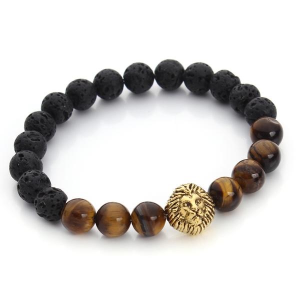Bracelet force et courage du lion