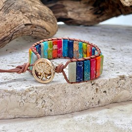 Bracelet 7 chakras énergie et endurance