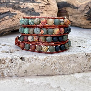 Bracelet d'équilibre en perles de jaspe