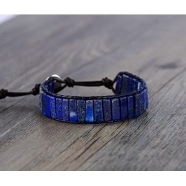 Bracelet d'expression en lapiz lazuli