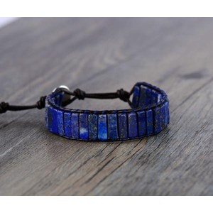 Bracelet d'expression en lapiz lazuli