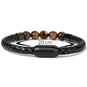 Bracelet force en oeil de tigre