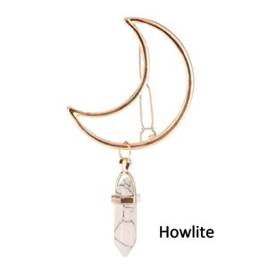 Pince à cheveux broche en howlite
