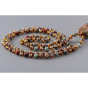 Collier népal en jaspe imperial