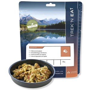 Petit déjeuner lyophilisé trek'n eat œufs brouillés aux oignons
