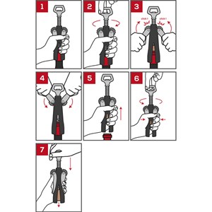 Souverain tire-bouchon à double levier