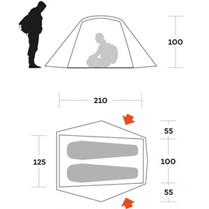 Tente ferrino blow 2