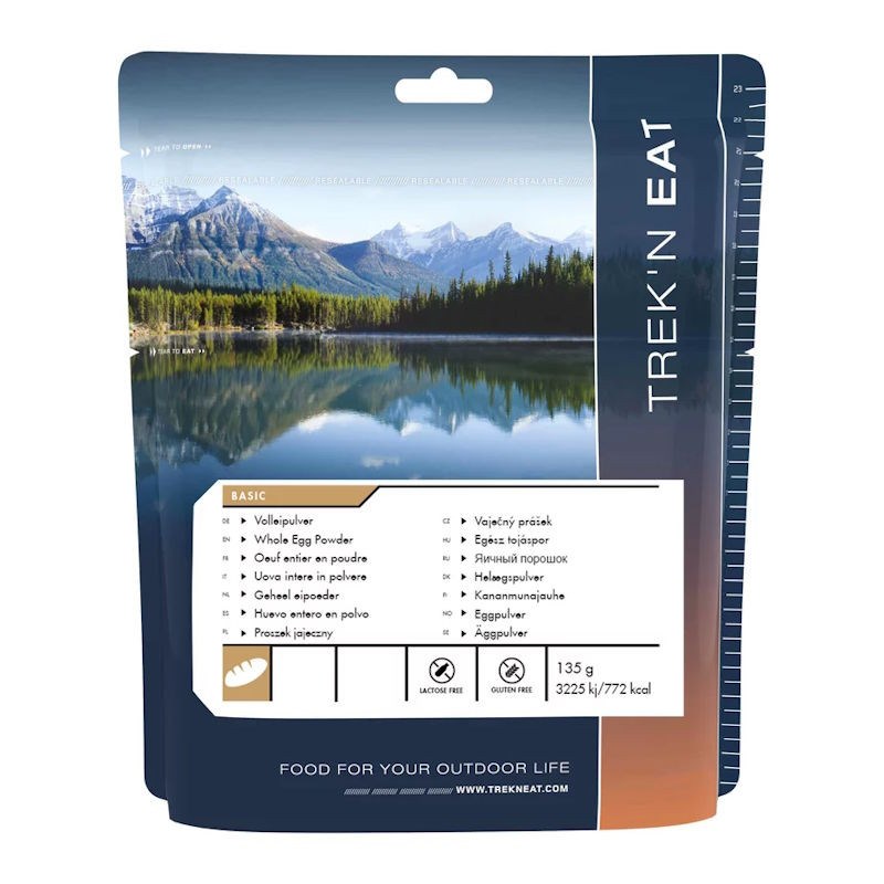 Œuf entier en poudre lyophilisé trek'n eat