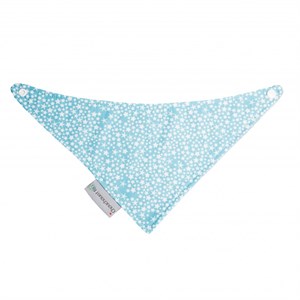 Bavoir bandana bleu étoiles