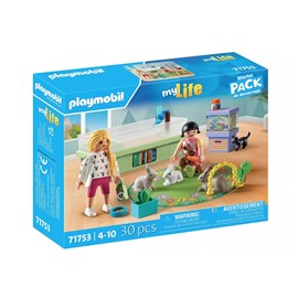 Animalerie lapins et tapis de jeux