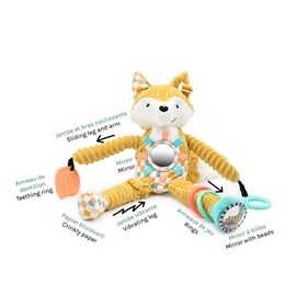 Peluche les d?glingos beige