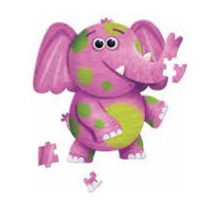 Puzzle jumbo - 48 pieces - elephants