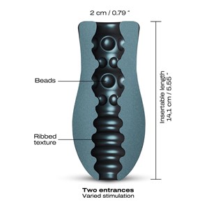Masturbateur sili-cup dual sensation